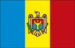 Länderflagge - Moldawien - Gr. ca. 40x30cm - 77109 - Fahne Schwenkfahne Stockländerfahne