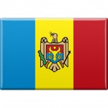 Kühlschrankmagnet - Länderflagge Moldawien - Gr.ca. 8x5,5 cm - 38085 - Magnet