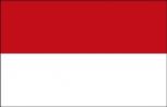 Länderflagge - Monaco - Gr. ca. 40x30cm - 77110 - Schwenkfahne Stockländerfahne