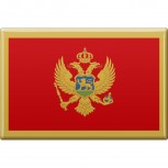Kühlschrankmagnet - Länderflagge Montenegro - Gr.ca. 8x5,5 cm - 38088 - Magnet