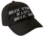 Baseballcap mit Einstickung - Music woman such Music Man - 69730 schwarz