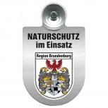 Einsatzschild Windschutzscheibe incl. Saugnapf - Naturschutz im Einsatz - 393826 - Region Brandenburg