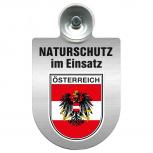 Einsatzschild Windschutzscheibe incl. Saugnapf - Naturschutz im Einsatz - 393826 - Region Österreich