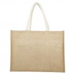 Naturtasche aus laminierter Baumwolle ca. 43x43x15 cm in 3 Farben    29044 natur