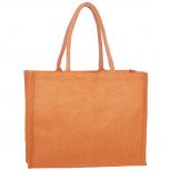 Naturtasche aus laminierter Baumwolle ca. 43x43x15 cm in 3 Farben    29044 Orange