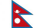 Dekofahne - Nepal - Gr. ca. 150 x 90 cm - 80116 - Deko-Länderflagge