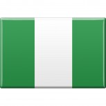 Kühlschrankmagnet - Länderflagge Nigeria - Gr.ca. 8x5,5 cm - 38096 - Magnet
