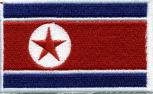 Aufnäher - Nord Korea Fahne - 21641 - Gr. ca. 8 x 5 cm