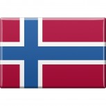 Kühlschrankmagnet - Länderflagge Norwegen - Gr.ca. 8x5,5 cm - 38098 - Magnet