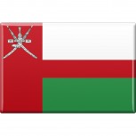 Kühlschrankmagnet - Länderflagge Oman - Gr.ca. 8x5,5 cm - 38099 - Magnet
