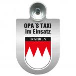 Einsatzschild Windschutzscheibe incl. Saugnapf - Opas Taxi im Einsatz - 309723 Region Franken