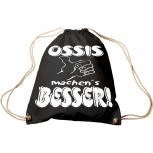 Sporttasche mit Aufdruck - Ossis machens besser - 65135 - Trend-Bag Turnbeutel Rucksack