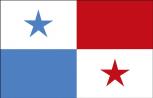 Schwenkfahne mit Holzstock - Panama - Gr. ca. 40x30cm - 77126 - Flagge, Fahne, Stockländerfahne