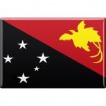 Kühlschrankmagnet - Länderflagge Papua-Neuguinea - Gr.ca. 8x5,5 cm - 37803 - Magnet Küchenmagnet