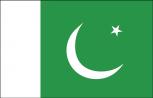 Schwenkfahne mit Holzstock - Pakistan - Gr. ca. 40x30cm - 77129 - Flagge, Länderflagge, Stockländerfahne