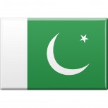 Kühlschrankmagnet - Länderflagge Pakistan - Gr. ca. 8x5,5 cm - 37805 - Magnet