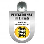 Einsatzschild Windschutzscheibe incl. Saugnapf - Pflegedienst im Einsatz - 309358-1 - Region Baden-Württemberg
