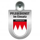 Einsatzschild Windschutzscheibe incl. Saugnapf - Pflegedienst im Einsatz - 309358-18 - Region Franken