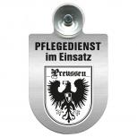 Einsatzschild Windschutzscheibe incl. Saugnapf - Pflegedienst im Einsatz - 309358-19 - Region Preussen
