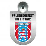 Einsatzschild Windschutzscheibe incl. Saugnapf - Pflegedienst im Einsatz - 309358-13 - Region Thüringen