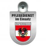 Einsatzschild Windschutzscheibe incl. Saugnapf - Pflegedienst im Einsatz - 309358-20 - Region Österreich