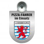 Einsatzschild Windschutzscheibe incl. Saugnapf - Pizza Fahrer im Einsatz - 393833 - Region Luxembourg