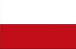 Schwenkfahne mit Holzstock - Polen - Gr. ca. 40x30cm - 77132 - Länderflagge, Fahne, Stockländerfahne