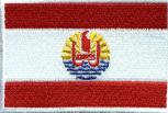 Aufnäher - Polynesien Fahne - 21649 - Gr. ca. 8 x 5 cm