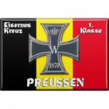 Küchenmagnet - Eisernes Kreuz Preußen - Gr. ca. 8 x 5,5 cm - 38126 - Magnet Kühlschrankmagnet