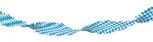 Girlande - blau-weißes Rautendesign - 07742 - Gr. ca. 6m lang