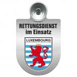 Einsatzschild Windschutzscheibe incl. Saugnapf - Rettungsdienst im Einsatz - 309354-21  - Region Luxembourg