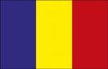 Schwenkfahne mit Holzstock - Rumänien - Gr. ca. 40x30cm - 77134 - Länderflagge, Hissfahne, Stockländerfahne