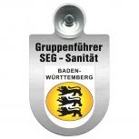 Einsatzschild Windschutzscheibe incl. Saugnapf - SEG-Sanitäter im Einsatz - 309475 Region Baden-Württemberg