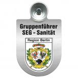 Einsatzschild Windschutzscheibe incl. Saugnapf - SEG-Sanitäter im Einsatz - 309475 Region Berlin