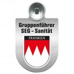 Einsatzschild Windschutzscheibe incl. Saugnapf - SEG-Sanitäter im Einsatz - 309475 Region Franken