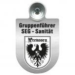 Einsatzschild Windschutzscheibe incl. Saugnapf - SEG-Sanitäter im Einsatz - 309475 Region Preussen
