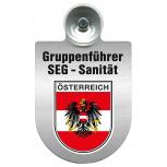 Einsatzschild Windschutzscheibe incl. Saugnapf - SEG-Sanitäter im Einsatz - 309475 Region Österreich