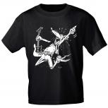 T-Shirt unisex mit Print - St Rat - von ROCK YOU MUSIC SHIRTS - 10169 schwarz - Gr. S - XXL