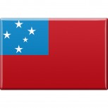 Kühlschrankmagnet - Länderflagge Samoa - Gr.ca. 8x5,5 cm - 37812 - Magnet