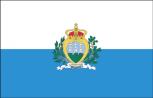 Dekofahne - San Marino - Gr. ca. 150 x 90 cm - 80142 - Deko-Länderflagge