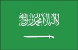 Länderfahne - Saudi-Arabien - Gr. ca. 40x30cm - 77142 - Flagge mit Holzstock, Stockländerfahne