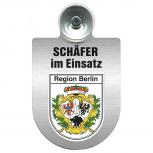Einsatzschild Windschutzscheibe incl. Saugnapf - Schäfer im Einsatz - 309387 - Region Berlin