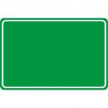Schild Kunststoffschild Warnschild zum selbst beschriften - 308959/3 grün - Gr. ca. 25 x 15 cm