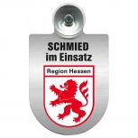Einsatzschild Windschutzscheibe incl. Saugnapf - Schmied im Einsatz - 309462 -   incl. Regionen nach Wahl