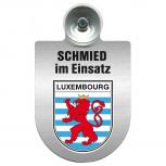 Einsatzschild Windschutzscheibe incl. Saugnapf - Schmied im Einsatz - 309462 - Region Luxembourg