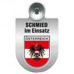 Einsatzschild Windschutzscheibe incl. Saugnapf - Schmied im Einsatz - 309462 - Region Österreich
