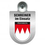 Einsatzschild Windschutzscheibe incl. Saugnapf - Schreiner im Einsatz - 309461 Region Franken