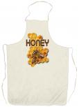 Grillschürze Kochschürze mit Print - Honey Biene Honig Imker - 12502