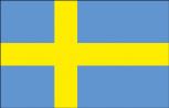 Stockländerfahne - Schweden - Gr. ca. 40x30cm - 77162 - Schwenkfahne mit Holzstock, Flagge