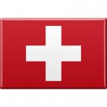 Kühlschrankmagnet - Länderflagge Schweiz - Gr.ca. 8x5,5 cm - 38948 - Magnet